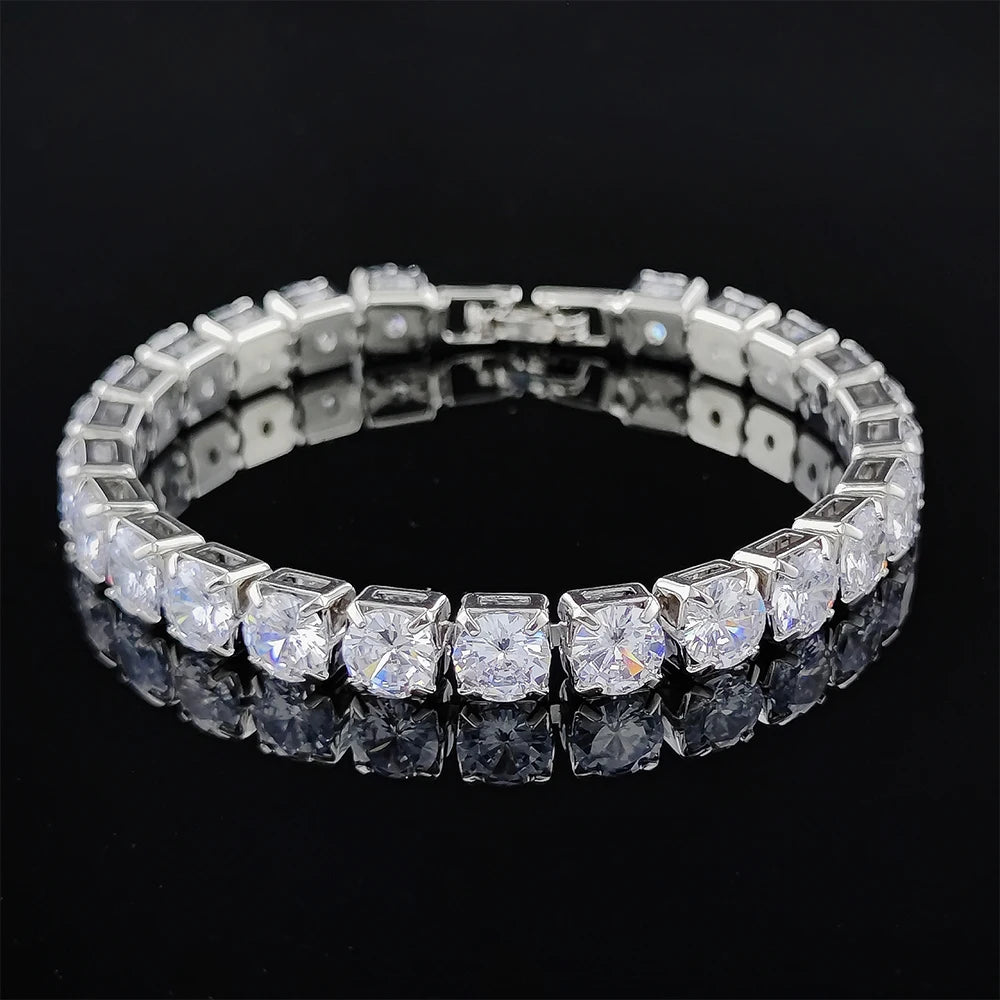 Silver Color 2.5/3/4/5mm Zircon Tennis Bracelet For Women Man Hand Chain Wedding Gift Matching Jewelry Freeshipping Items s5650